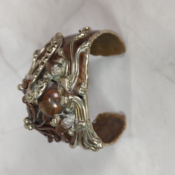 Artisan Crafted Brutalist Cuff Bracelet - Picture 7 of 15